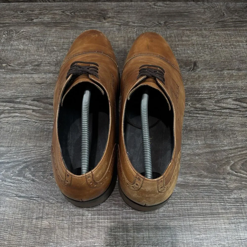 Cole Haan Jefferson Grand.OS Shoes Men's 11 M Brown Leather Cap Toe Oxford